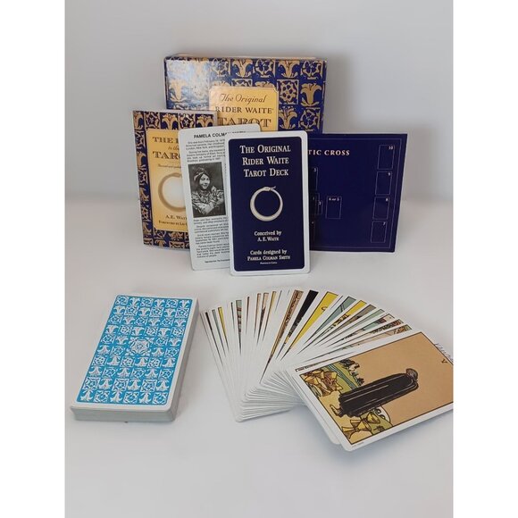 The Original Rider-Waite Tarot Set Has all Original Packaging and Book - Picture 1 of 16